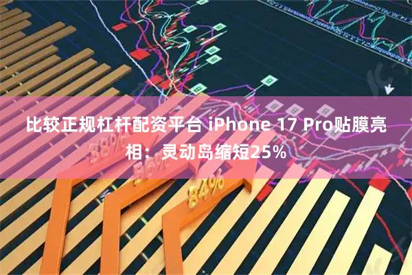 比较正规杠杆配资平台 iPhone 17 Pro贴膜亮相:灵动岛缩短25%