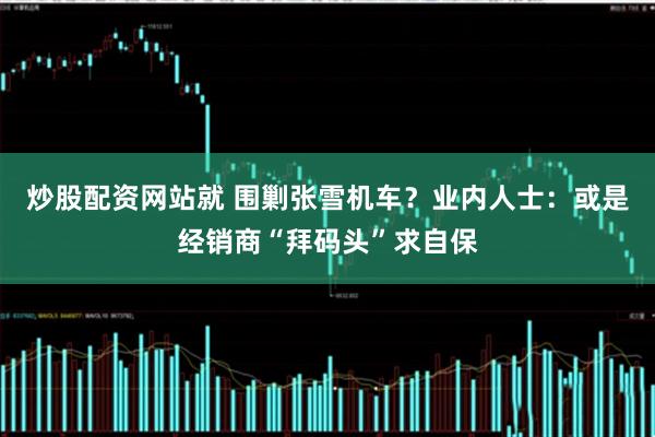 炒股配资网站就 围剿张雪机车？业内人士：或是经销商“拜码头”求自保